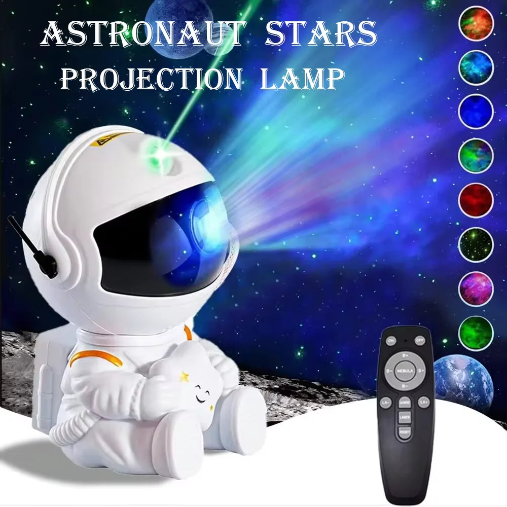 Galaxy Star Astronaut Projector LED Night Light Starry Sky Porjectors Lamp Decoration Bedroom Room Decorative for Children Gifts